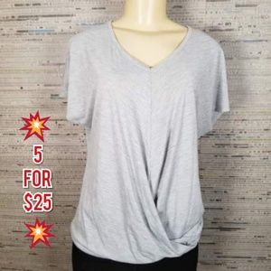 Tangerine Tee in Heather Grey Small